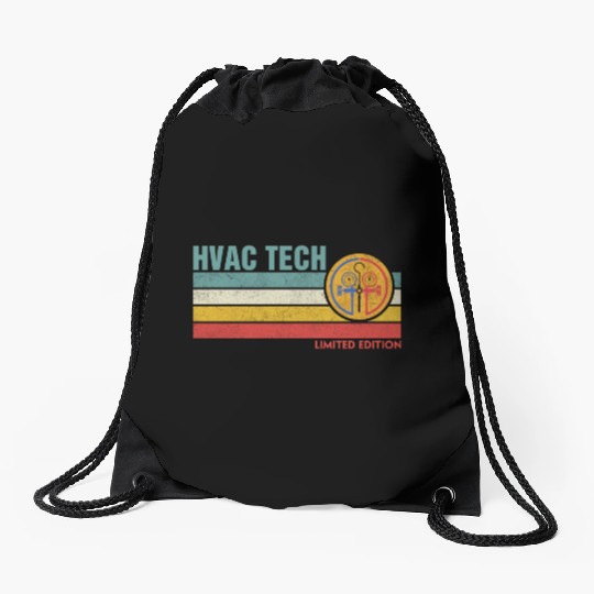 HVAC Technician Limited Edition Funny HVAC Mechani Drawstring Bags
