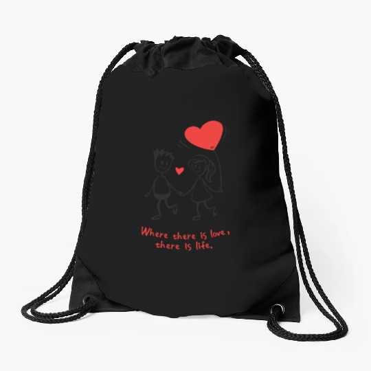 Tenues assorties pour elle et lui Drawstring Bags