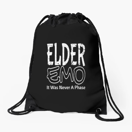 Elder EMO Never A Phase Gothic Drawstring Bags
