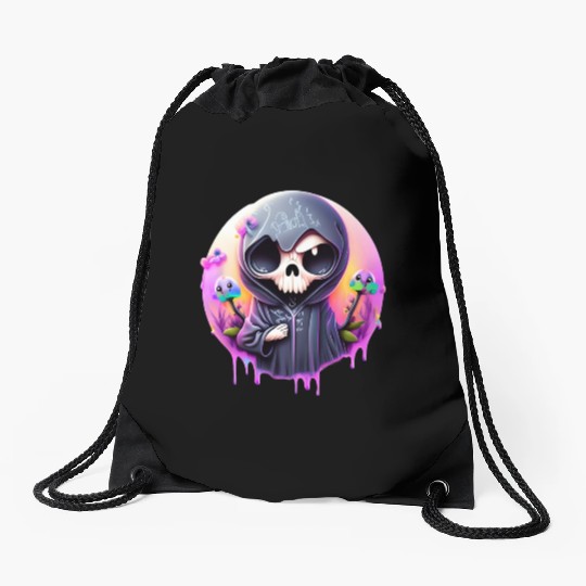 Grim Reaper Drawstring Bags