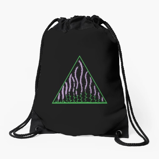 Lavender in a Triangle Plant Garden Fragrance Drawstring Bags