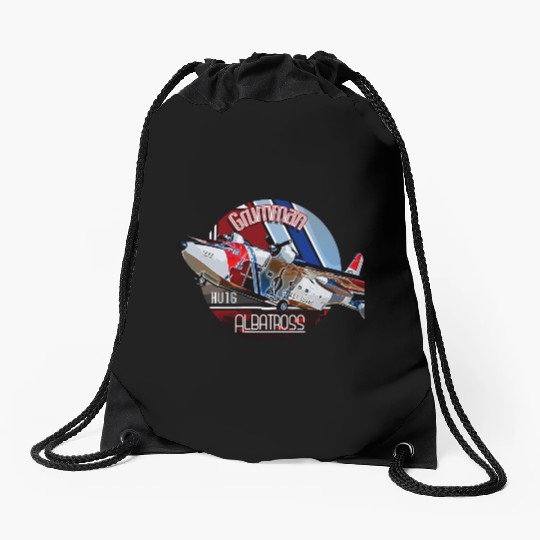 Grumman HU-16 Albatross Coast Guard Aircraft Drawstring Bags