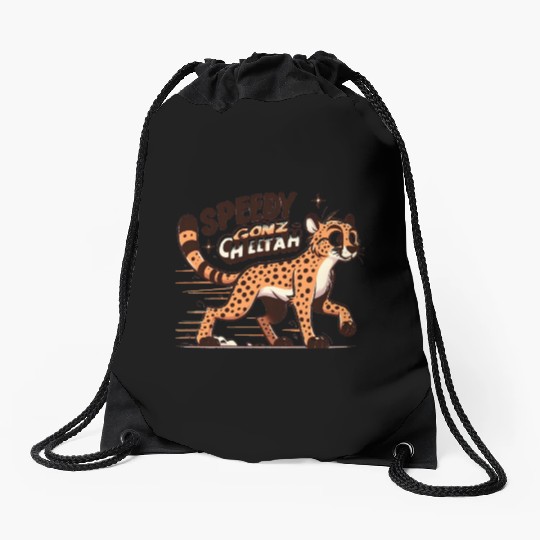 Cheetah: Speedy GonzCheetah Drawstring Bags