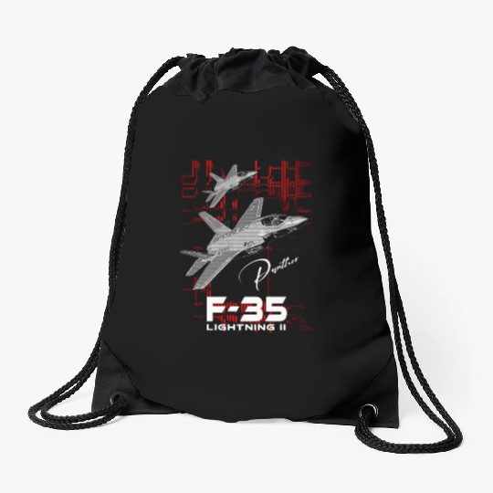 Lockheed Martin F-35 Lightning II Drawstring Bags