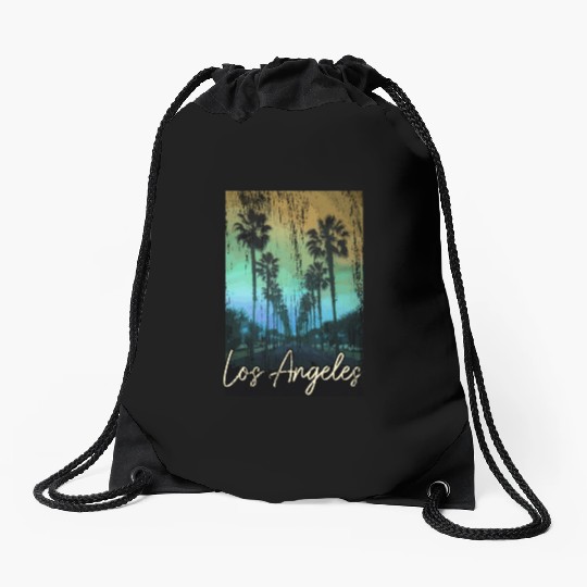 Los Angeles California LA Gift Drawstring Bags