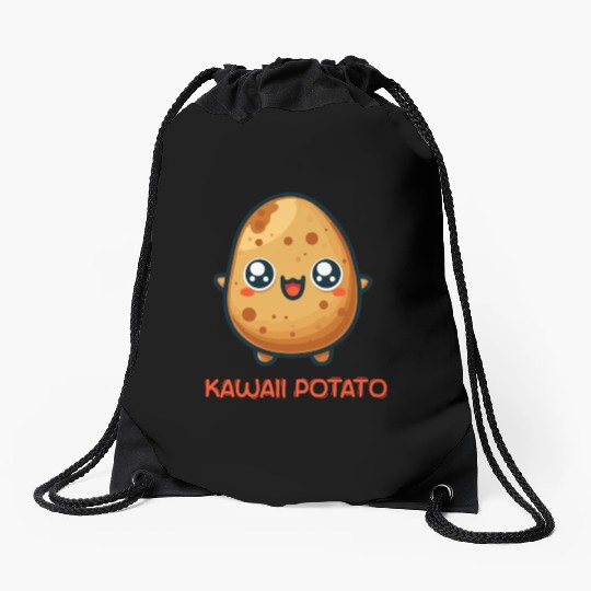 Cute kawaii potato Drawstring Bags