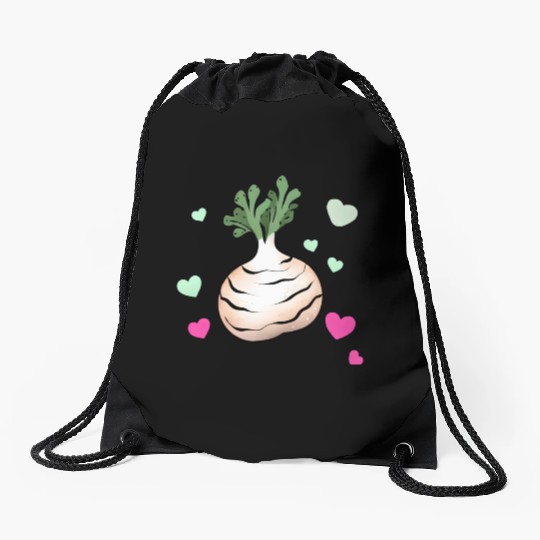 Turnip Love Valentine's Day Hearts Drawstring Bags