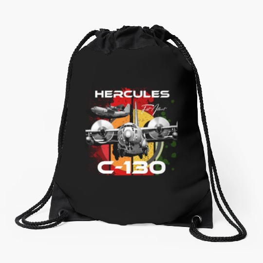 C-130 Hercules Military Aircraft Drawstring Bags