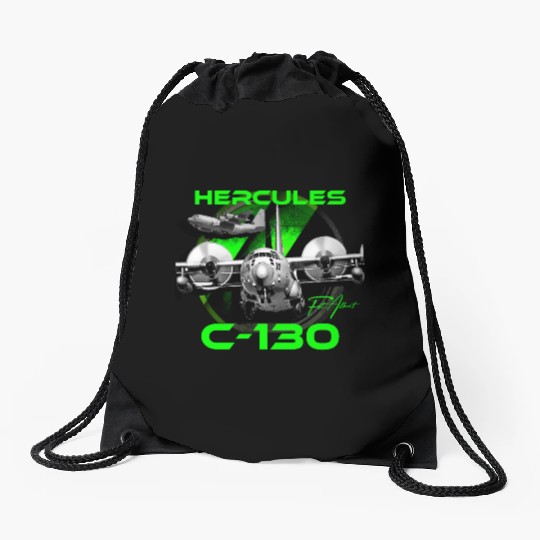 C-130 Hercules Military Aircraft Drawstring Bags