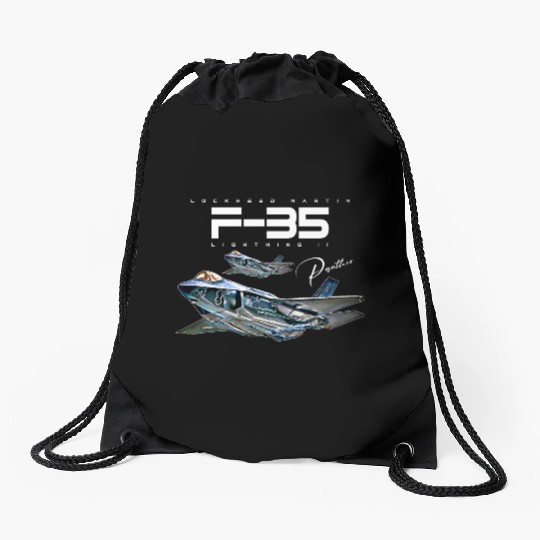 Lockheed Martin F-35 Lightning II Drawstring Bags
