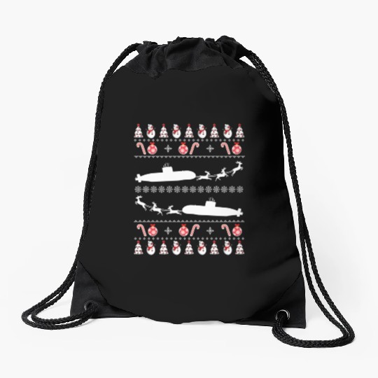 Submarine Service Submariner Ugly Drawstring Bags