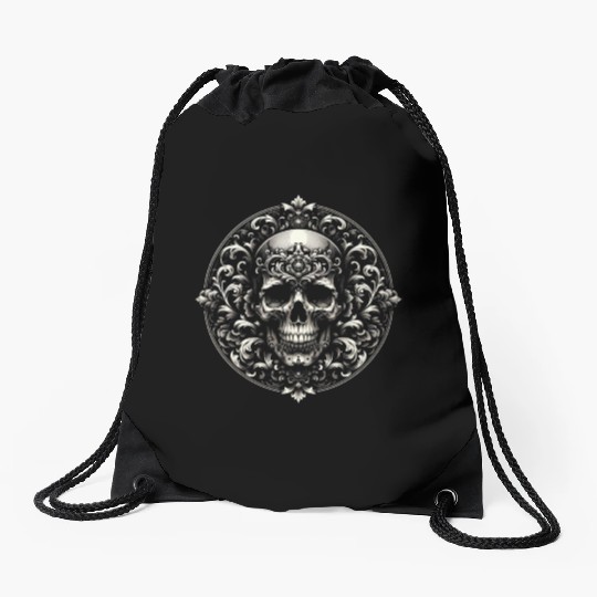Baroque Elegance Drawstring Bags