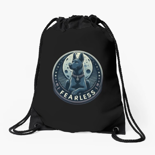 "FEARLESS" is a natural talent that every creature Drawstring Bags