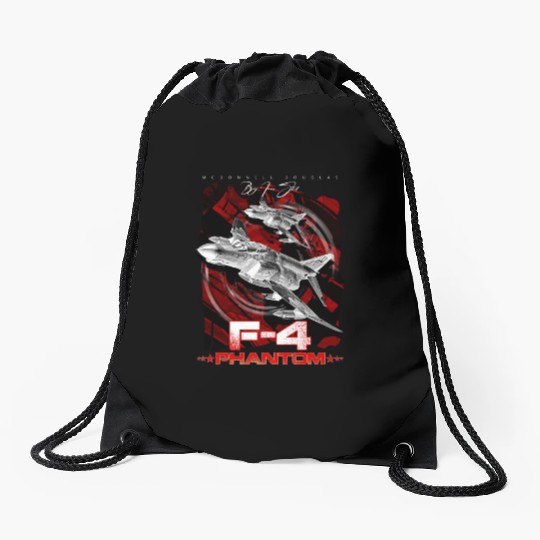F-4 Phantom Us Air Force Fighter jet Drawstring Bags