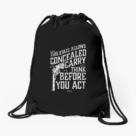 Pro Gun Gun Lover Gun Contorol 2nd Amendment Drawstring Bags