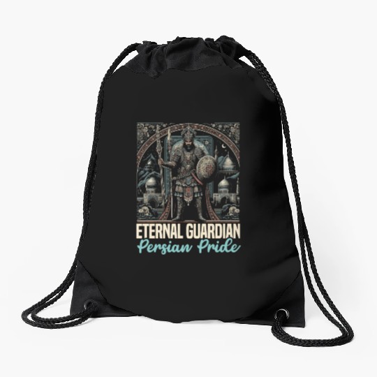 Persian Immortal Achaemenid Empire Persian Warrior Drawstring Bags