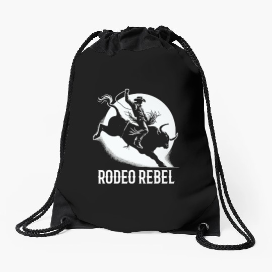 Rodeo Bull Riding Livestock Show Farmer Cattle Drawstring Bags