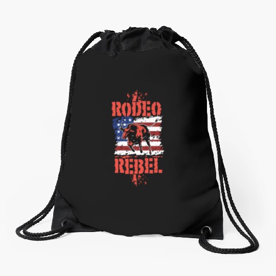 Rodeo Bull Riding Livestock Show Farmer Cattle Drawstring Bags