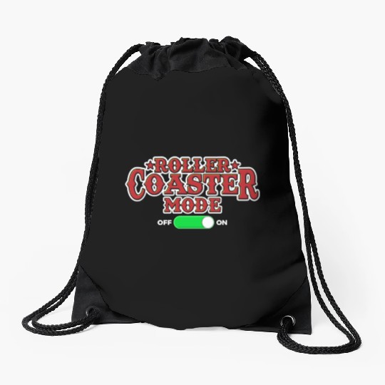 Roller Coaster Lover Drawstring Bags