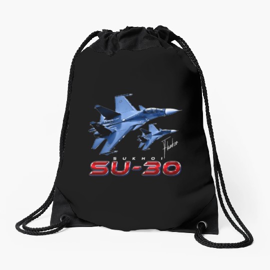 Sukhoi SU-30 Flanker Russian Fighterjet Drawstring Bags