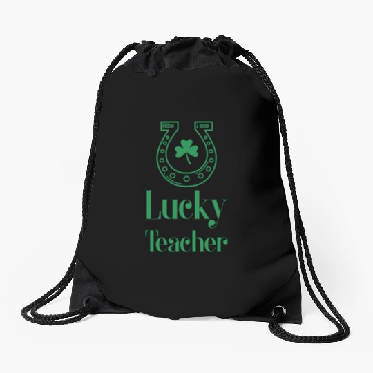 St Patrick's Lucky Teacher Drawstring Bags