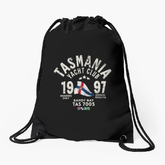 Tasmania Yacht Club Regatta Design Drawstring Bags