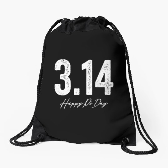 Happy Pi Day Drawstring Bags