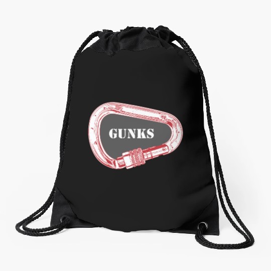 Gunks Rock Climbing Carabiner Drawstring Bags