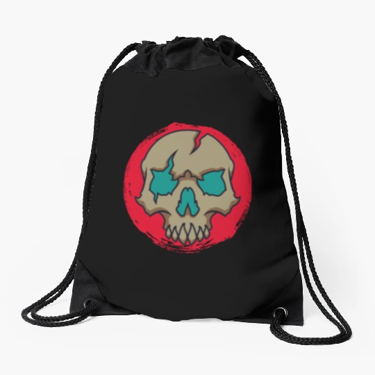 Animal crossing skull Drawstring Bags