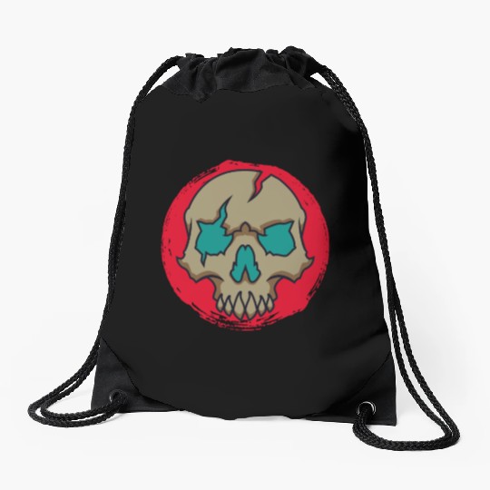 Animal crossing skull Drawstring Bags