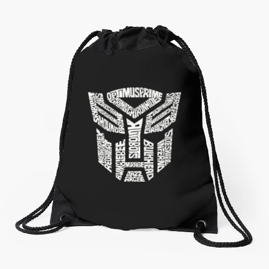 Trans formers Autobots Comics Typography Drawstring Bags