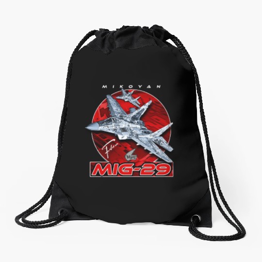 MIG-29 Soviet Union Air Superiority Jet Fighter Drawstring Bags