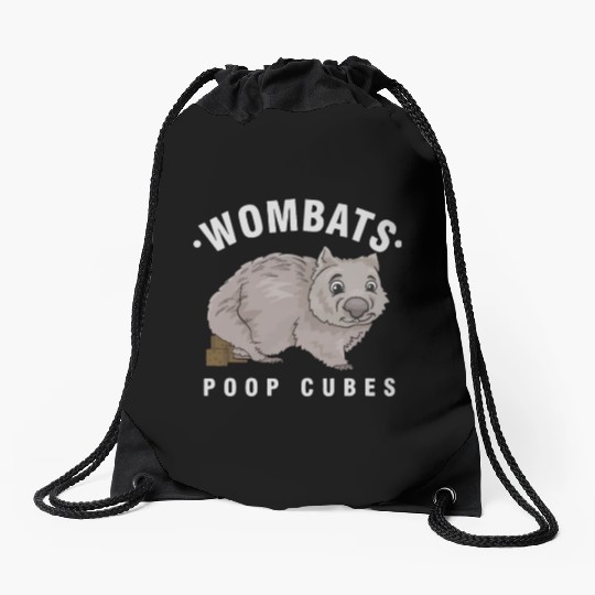Cute Wombat Lover Wombats Poop Cubes Wombat Owner Drawstring Bags