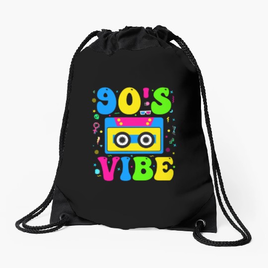 90s Vibe, 1990s Music 90s Costume Party Nineties Drawstring Bags