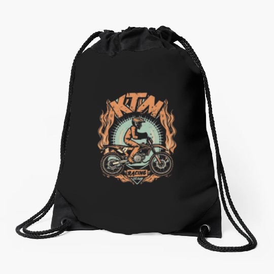 ktm racing design Drawstring Bags
