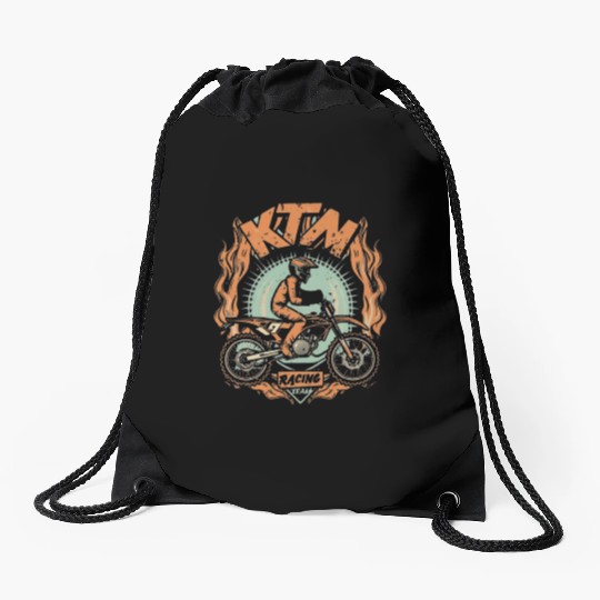 ktm racing design Drawstring Bags
