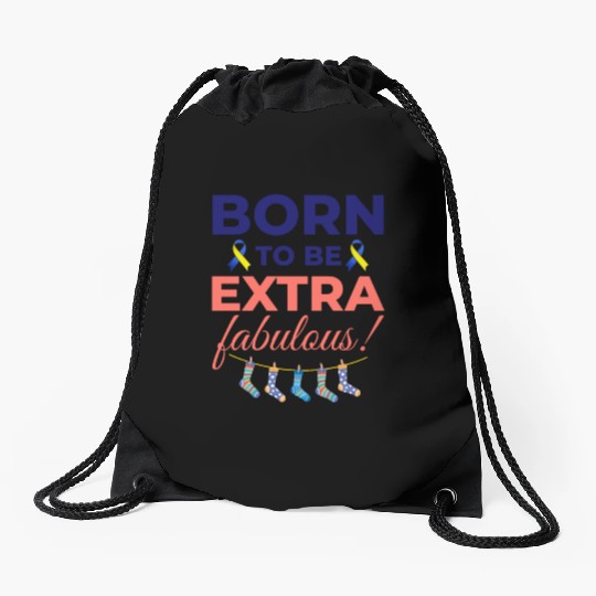 Down Syndrome Awareness Extra Fabulous Drawstring Bags