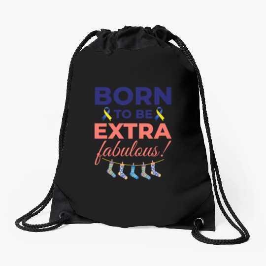 Down Syndrome Awareness Extra Fabulous Drawstring Bags