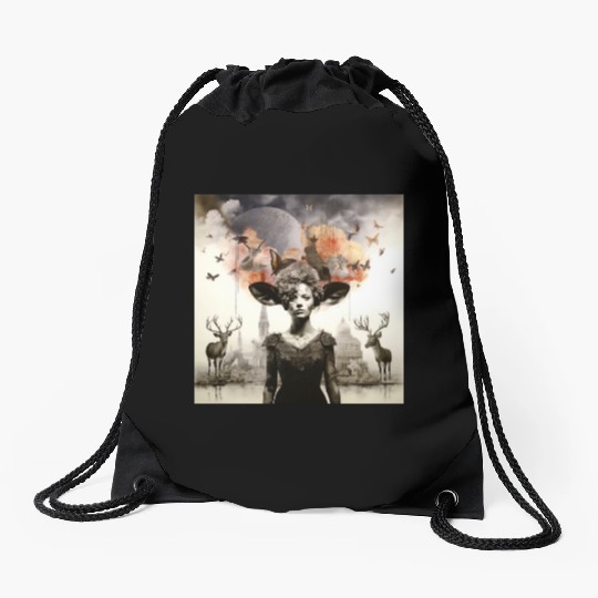 Lets go Bambi Drawstring Bags
