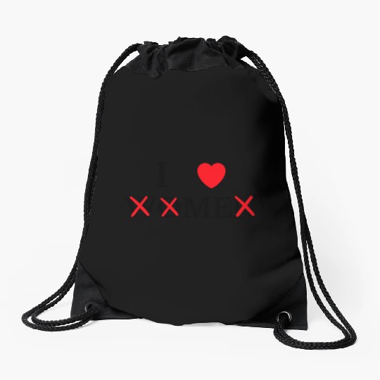 I Love Me I Heart Me I Love women I Red Heart Me Drawstring Bags