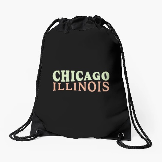 Chicago (IL) USA Drawstring Bags