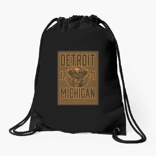 Detroit Drawstring Bags
