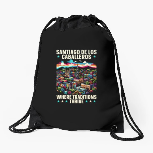 santSantiago De Los Caballeros Dominican Republic Drawstring Bags