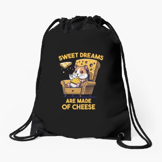 Sweet Dreams Are Made of Cheese Drawstring Bags