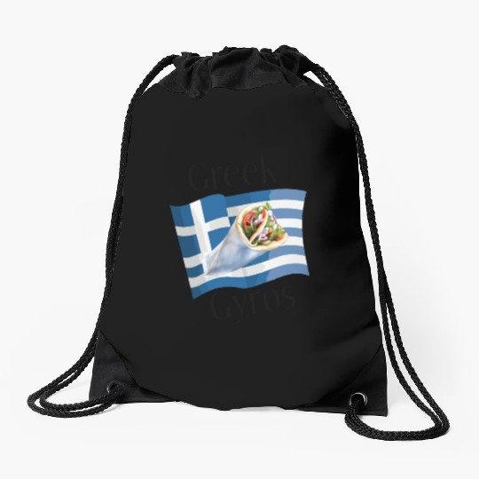 Greek Gyros Drawstring Bags