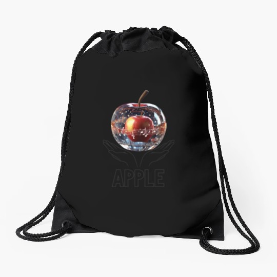 Crystal Apple Drawstring Bags