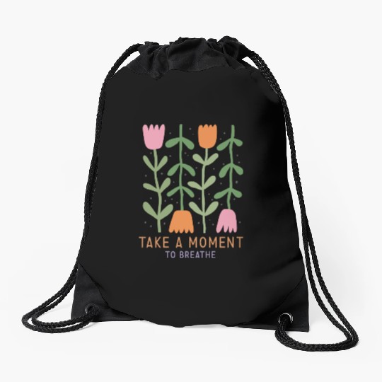 Dakota floral. South Dakota flowers stickers Drawstring Bags