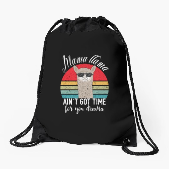 I Like Llamas and Maybe 3 People Funny Llama Lover Drawstring Bags