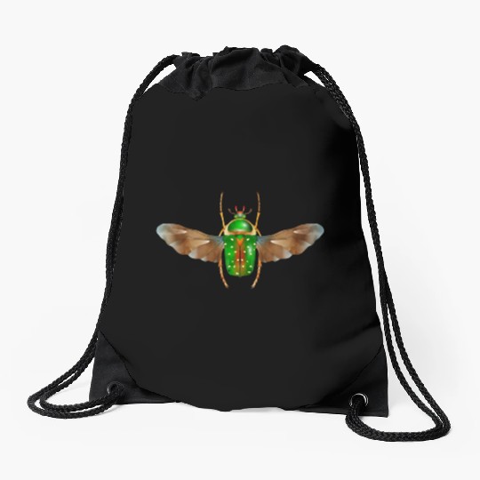 Stephanorrhina guttata-beautiful insect with wings Drawstring Bags