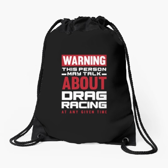 Funny Drag Race Drag Racing Gift Drawstring Bags